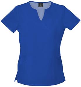 Baby Phat Women's Mock Wrap Scrubs Top