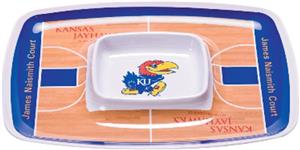 COLLEGIATE Kansas Jayhawk Chip & Dip Tray Set of 6