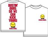 Utopia Fastpitch Softball Bustin' Ours Tshirt Utopia Fastpitch Softball Bustin' Ours Tshirt