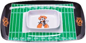 COLLEGIATE Oklahoma St Chips & Dip Tray Set of 6