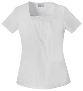 Skechers Women's Fashion Whites Square Neck Top