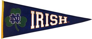 Winning Streak NCAA Notre Dame Clover Leaf Pennant