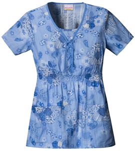 Skechers Women's Empire Waist Scrub Top