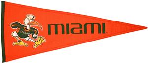 Winning Streak NCAA University of Miami Pennant
