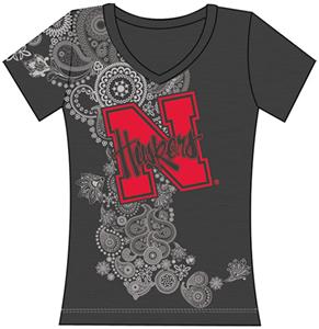 Nebraska Cornhuskers Womens Interactive Tee