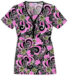 Skechers Women's Empire Waist Scrub Top