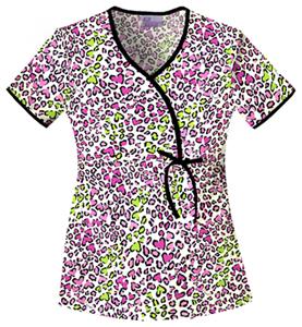 Skechers Women's Mock Wrap Scrub Top