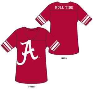 Alabama Univ Burnout Football Jersey Nightshirt
