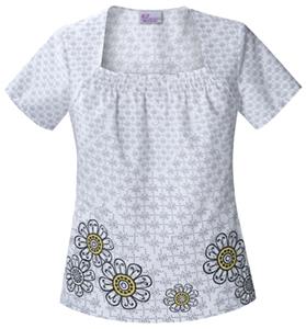 Skechers Women's Square Neck Scrub Top