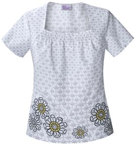 Skechers Women's Square Neck Scrub Top
