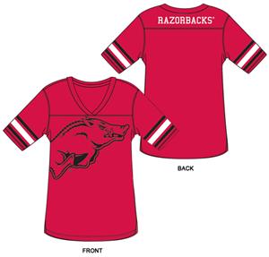 Arkansas Burnout Football Jersey Nightshirt