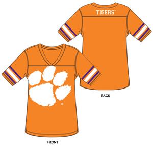 Clemson Tigers Burnout Football Jersey Nightshirt