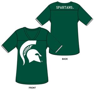 Michigan State Burnout Football Jersey Nightshirt