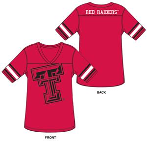 Texas Tech Burnout Football Jersey Nightshirt