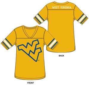 West Virginia Burnout Football Jersey Nightshirt