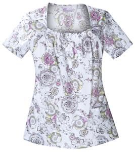 Skechers Women's Square Neck Scrub Top