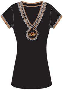 Emerson Street Oklahoma St Womens Medallion Dress