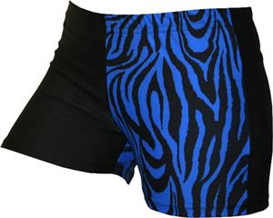 Gem Gear 4 Panel Royal Zebra Compression Shorts