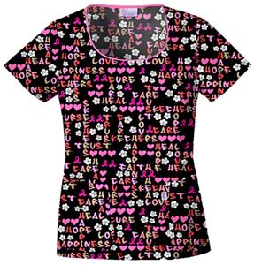 Skechers Women's Scoop Neck Scrub Top