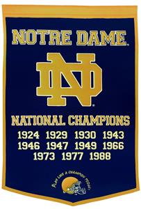 Winning Streak NCAA Notre Dame Dynasty Banner