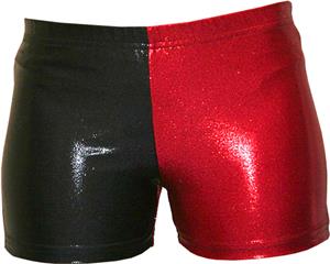 Gem Gear 4 Panel Red Metallic Compression Short