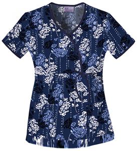 Skechers Women's Mock Wrap Scrub Top