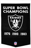 Winning Streak NFL Oakland Raiders Dynasty Banner