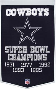 Winning Streak NFL Dallas Cowboys Dynasty Banner