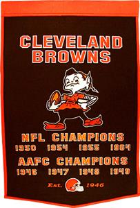 Winning Streak NFL Cleveland Browns Dynasty Banner