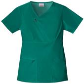 Skechers Women's Zip Mock Wrap Scrub Top