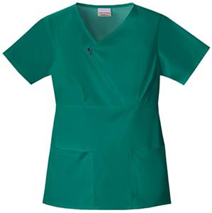 Skechers Women's Zip Mock Wrap Scrub Top