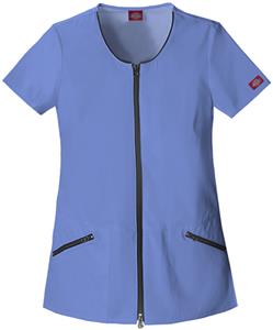 Dickies Women's Hip Flip Zip Down Tunic Scrub Tops