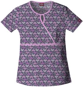 Dickies Women's EDS Print Keyhole Scrub Tops