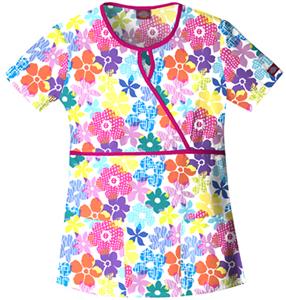 Dickies Women's EDS Print Keyhole Scrub Tops