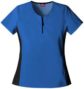 Dickies Women's Hip Flip Zip Front Scrub Tops