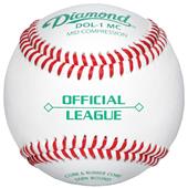 Diamond Official League Mid-Compression Baseballs