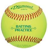 Diamond Optic Yellow Batting Practice Baseballs Diamond Optic Yellow Batting Practice Baseballs