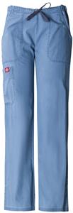 Dickies Women's New Blue Pintuck Pocket Scrub Pant