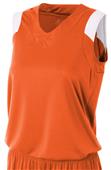 A4 Womens Moisture Management V-Neck Muscle Jersey A4 Womens Moisture Management V-Neck Muscle Jersey