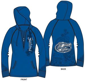 Florida Gators Womens Burnout Fleece Hoody
