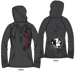 Florida State Womens Burnout Fleece Hoody