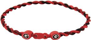 Eagles Wings NCAA Georgia Titanium Twist Necklaces