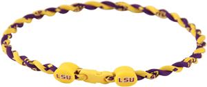 Eagles Wings NCAA LSU Titanium Twist Necklaces