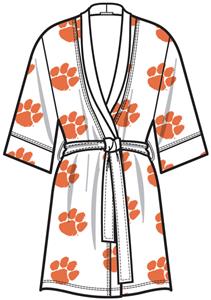 Emerson Street Clemson Womens Spa Kimono Robe