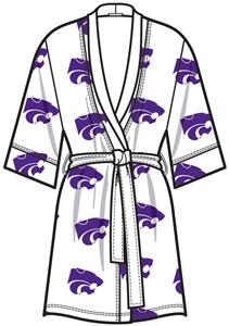 Kansas State Womens Spa Kimono Robe
