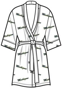 Emerson Street Michigan Womens Spa Kimono Robe