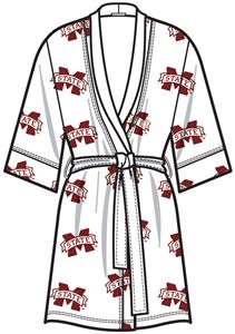 Mississippi State Womens Spa Kimono Robe