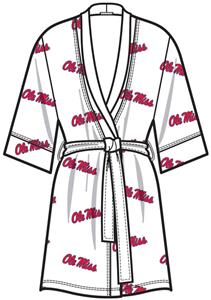 Ole Miss Womens Spa Kimono Robe
