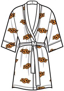 Oklahoma State Womens Spa Kimono Robe