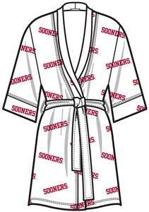 Oklahoma Sooners Womens Spa Kimono Robe
